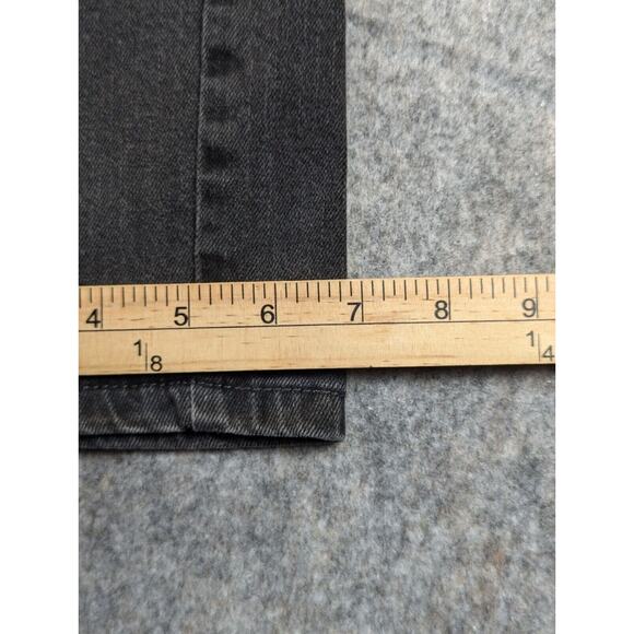 Levi's Jeans 12 Women's Mid-Rise Black Skinny Medium Wash Cotton 2 Buttons - Picture 9 of 15